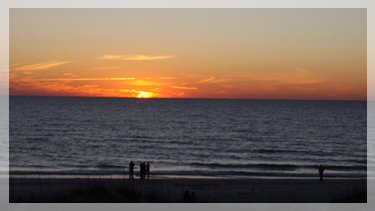 Sunset from Florida Condo Rental